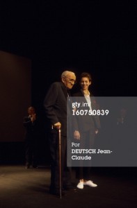 Le doyen Charles VANEL, 94 ans, et la benjamine, Charlotte GAINSBOURG 14 ans, ouvrent le 39ème Festival de (Photo by Jean-Claude Deutsch/Paris Match via Getty Images)