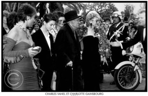 Charlotte Gainsbourg et Charles Vanel au Festival de Cannes en 1986