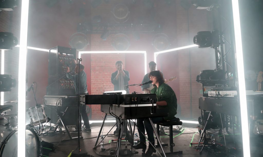 Total sublimation ... Gainsbourg and band at Village Underground. Photograph: Burak Cingi/Redferns